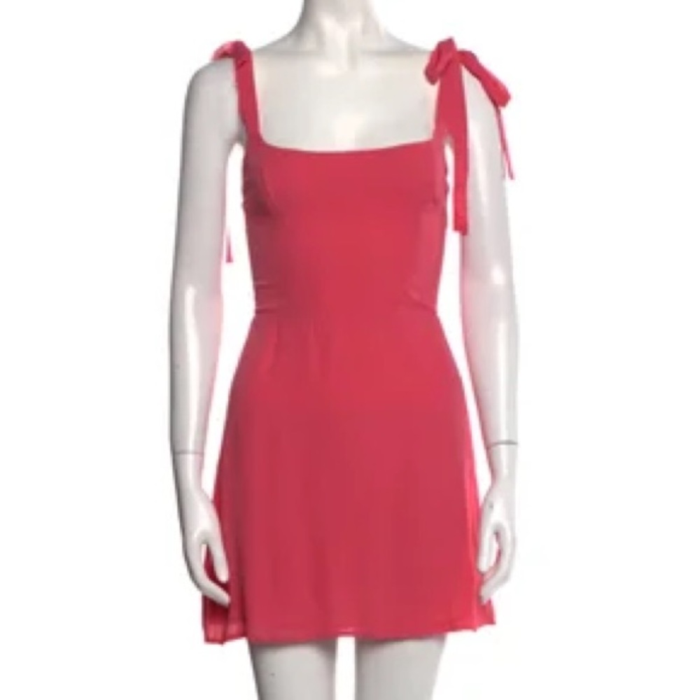 Reformation Annabell Tie Strap Snapdragon Color Dress Size 8